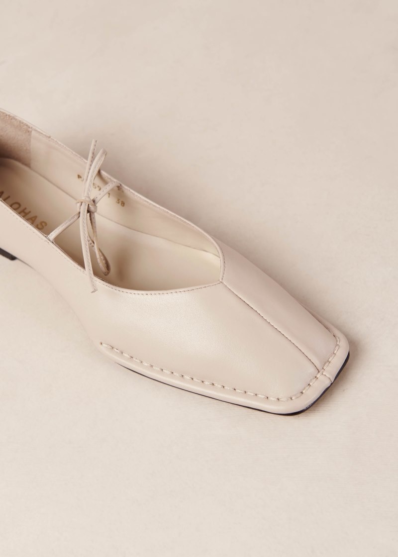 Women's Alohas Sway Ballet Flats Ballet Flats Cream NZ | M1T-4778