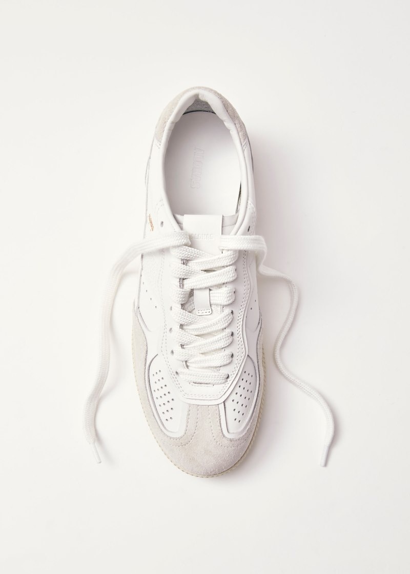 Women's Alohas Tb.490 Sneakers With Suede Details Flat Sneakers White NZ | O8W-7813