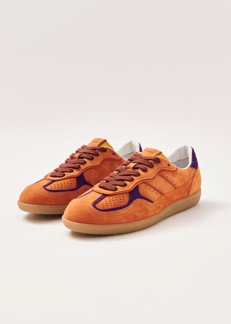 Women's Alohas tb.490 Rife Suede Sneakers Flat Sneakers Orange NZ | D0D-0832